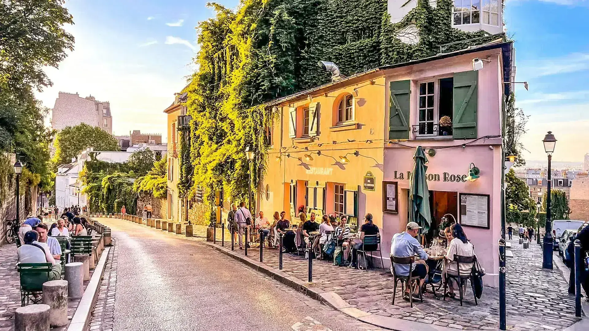 Café terrace on a Paris street